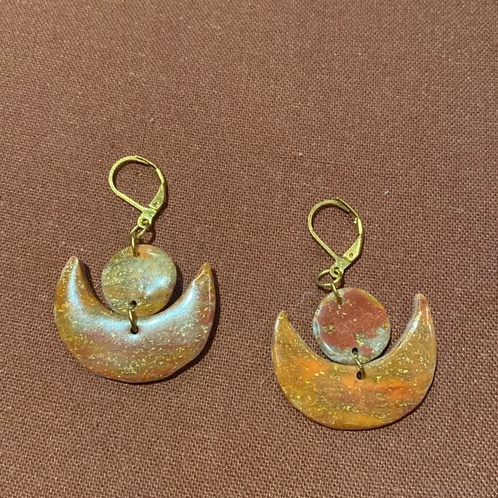 Polymer clay earrings